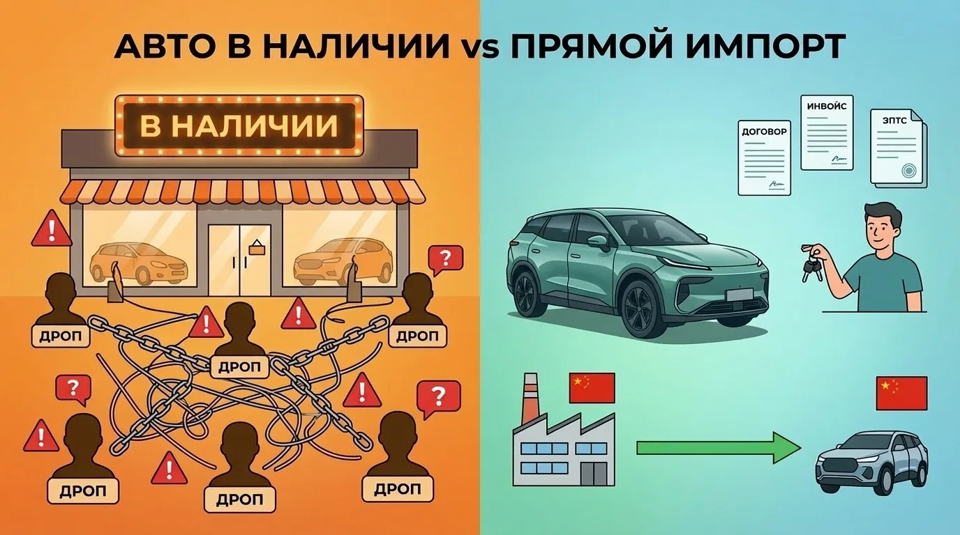 Что выбрать в 2026: «Параллельный» автомобиль в наличии или прямой импорт из Китая на себя?